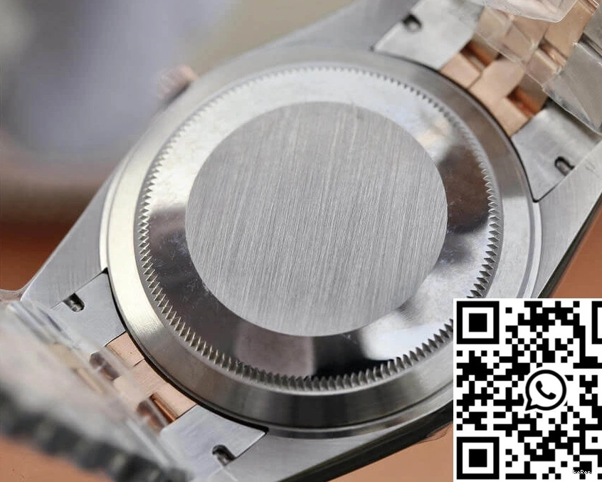 116231-0087 Rolex Factory Datejust Rose Dial Gold Silver 36MM GM 0130